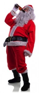 Jultomte dricker julmust