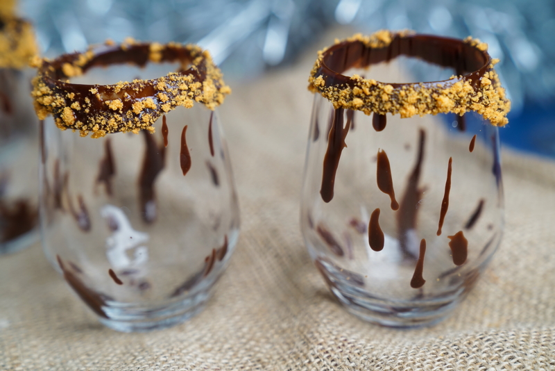 Drinkglas med choklad