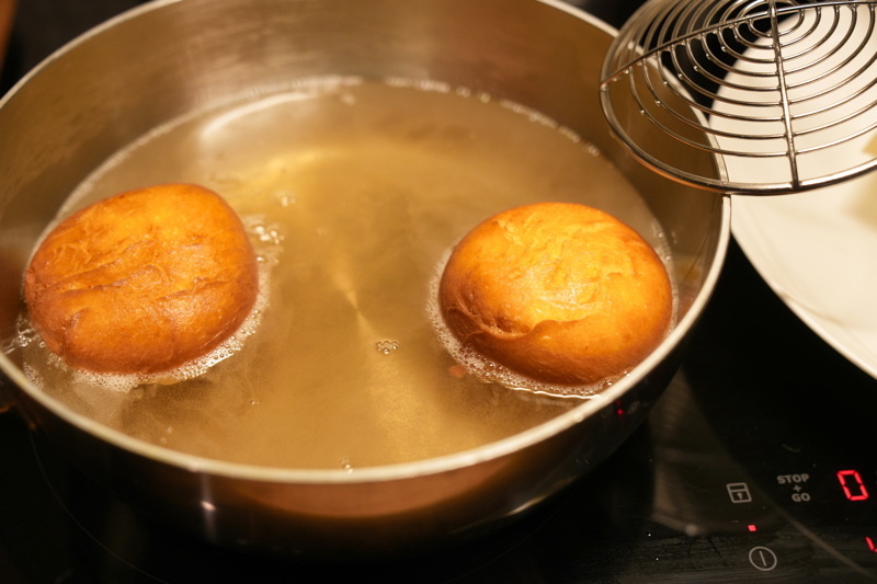 Saffransmunkar friteras